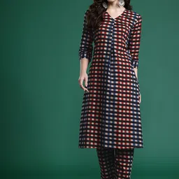 Indo Era Pure Cotton Kurta with Trousers-34