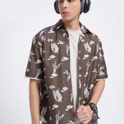 glitchez Charming Conversations Relaxed Fit Shirt-image-5
