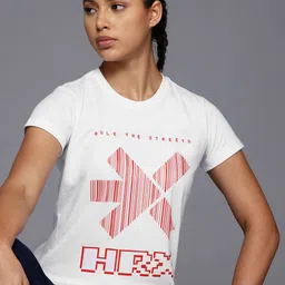 HRX by Hrithik Roshan Brand Logo Printed T-shirt-picture-22