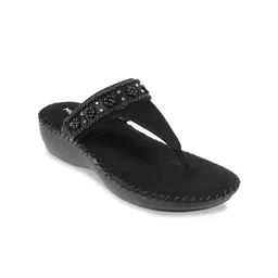 Mochi Women Black Embellished Heels-57