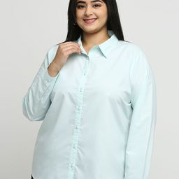 Style Quotient Women Plus Size Smart Formal Cotton Shirt-51