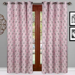 Dekor World Multicoloured Set of 2 Door Curtain-50