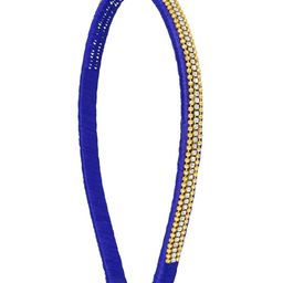 AKSHARA Girls Blue & Gold-Toned Embellished Hairband-37