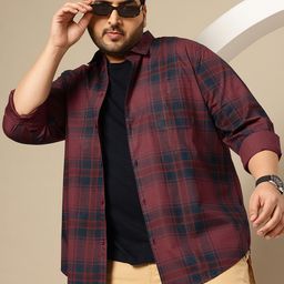 Sztori Men Premium Tartan Checked Pure Cotton Casual Shirt-picture-38