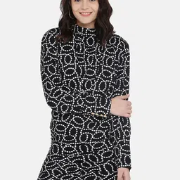 ISU Women Black Printed Sheath Dress-image-59