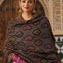 Pashmoda Women Paisley Woven Design Shawl-image-73