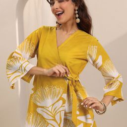 Libas Printed V Neck Tunic With Palazzo Co-Ords-image-55