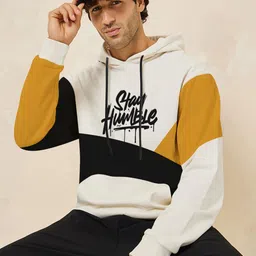 BAESD Colourblocked Hooded Long Sleeves Fleece Pullover Sweatshirt-image-47
