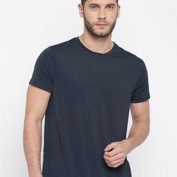 Aventura Outfitters Men Navy Solid Round Neck Dri-Feel Sports T-shirt-picture-12