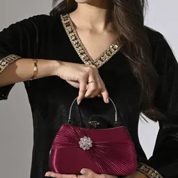 LAVIE Signature Bangor Handle Framed Box Clutch-58