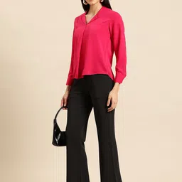 FITHUB Women High-Rise Trousers-image-75