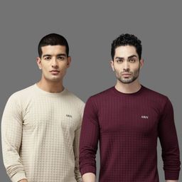 TICOSS Men Pack Of 2 Round Neck Slim Fit T-shirt-image-64