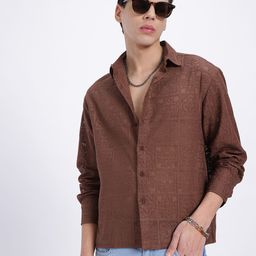 glitchez Free-Spirited Self-Design Regular Fit Shirt-image-98