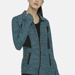 Campus Sutra Women Green Solid Sporty Jacket-image-85