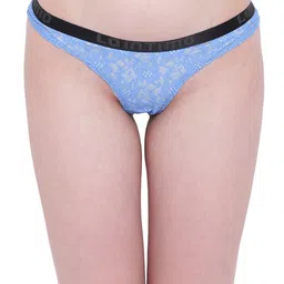La Intimo Women Blue & Black Self Design Basic Briefs LIFPTH01BE0-image-4