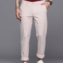 Louis Philippe Sport Men Off White Slim Fit Trousers-image-70