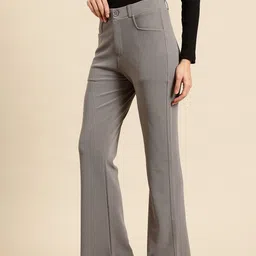 FITHUB Women High-Rise Trousers-image-98