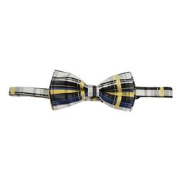 Alvaro Castagnino Black And Yellow Striped Bow Tie-image-71