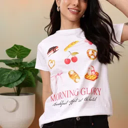 Mast & Harbour Printed Pure Cotton T-shirt-picture-28