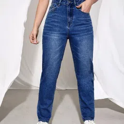 MK Women Original Mom Fit Mid-Rise Cotton Jeans-picture-42