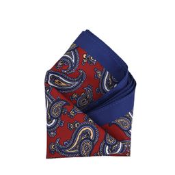 Calvadoss Men Maroon & Blue Printed Pocket Square-picture-47