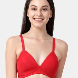 shyaway Red Solid Non-Wired Lightly Padded Everyday Bra ST019-image-72