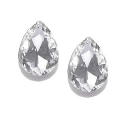 Jewels Galaxy Silver-Plated Teardrop Shaped Studs-10