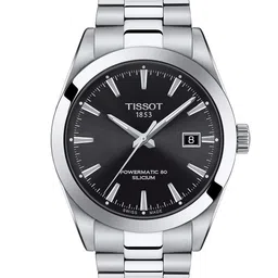 TISSOT Men Black & Silver-Toned Analogue Watch T1274071105100-picture-19