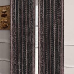 Good Homes by Home Candy Brown Set of 2 Room Darkening Door Curtains-51