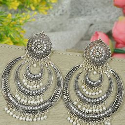 Zoey Silver-Plated Contemporary Chandbalis-52