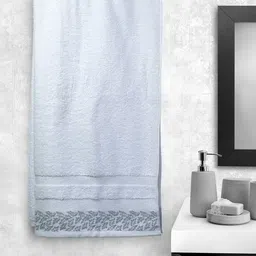 Portico New York Unisex White Solid Bath Towel-image-39