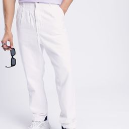 glitchez Men Timeless Cool Loose Pleated Jeans-image-30