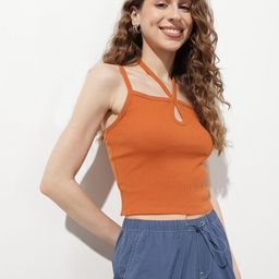 DressBerry Cute Expedition Tie-n-Rib Crop Top-image-91