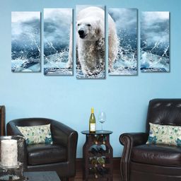 999Store Blue & White Set of 5 Wall Art-image-54