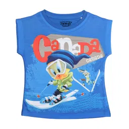 Looney Tunes Blue Extended Sleeves Regular Top-image-65
