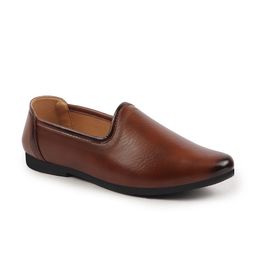FAUSTO Men Brown Memory Foam Mojaris-image-57
