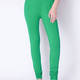 Dollar Missy Women Green Solid Churidar Length Leggings-image-58