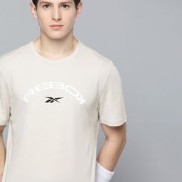 Reebok Men Beige Run Essentials Graphic T-Shirt-image-16
