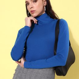 Mast & Harbour Solid High Neck Long Sleeves Bodysuit-picture-41