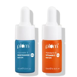 Plum Set of 2 Face Serum - 10ml each - Mandarin & 15% Vitamin C + 10% Niacinamide-11