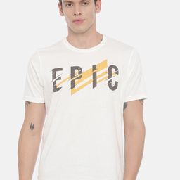 Bushirt Men White Printed Round Neck T-shirt-image-72
