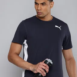Puma Cross the Line 2.0 Checked Running Sports T-shirt-image-57