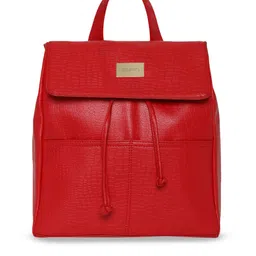 KLEIO Women Croco Textured Backpack-image-9