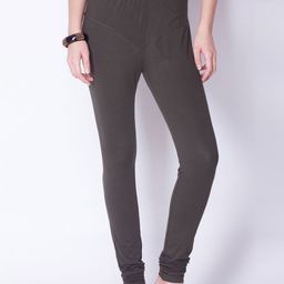 Dollar Missy Women Grey Solid Churidar Length Leggings-image-77