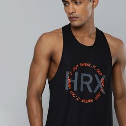 HRX By Hrithik Roshan Training Men Black Rapid-Dry Typography Tshirts-image-44