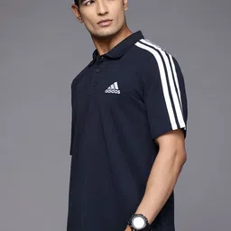 ADIDAS Men 3 Striped Polo Collar T-shirt-picture-46