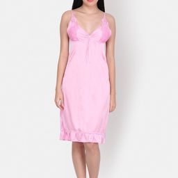 Ms.Lingies Pink Self Design Baby Doll MS082I-image-105