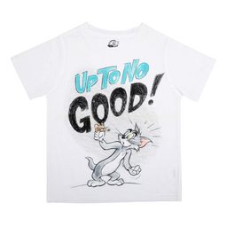 Tom & Jerry Boys White Printed Round Neck T-shirt-image-52