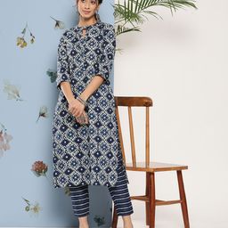 Libas Women Ethnic Motifs Printed Kurta-image-80