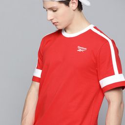 Reebok Classic Men Red WCE Pure Cotton Solid T-shirt-image-80